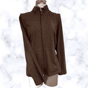 Light Dark Grey Zippered Sweater